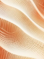 Retro grid-like pattern with distorted squares, soft vintage gradients