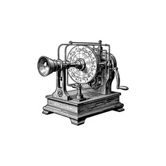 Fototapeta premium Vintage zoopraxiscope engraving.