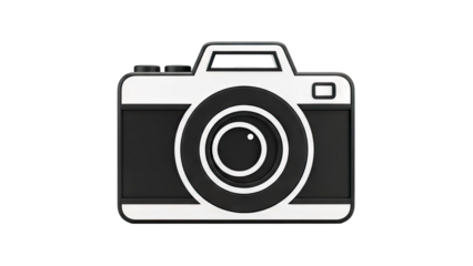 Stylized 3D Camera Icon