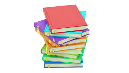 Stack of Colorful Hardcover Books