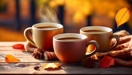 Cozy Autumn Coffee Cups