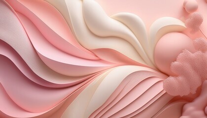 Abstract Pastel Pink And Beige Background Soft And Sweet