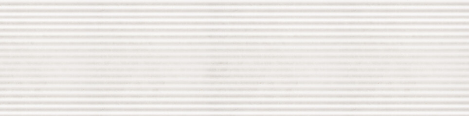 Obraz premium Clean White Corrugated Texture Panorama with Minimalist Horizontal Relief Lines