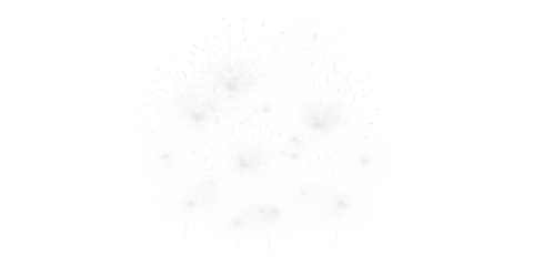 Set of white paint splashes and ink bursts isolated on black background, abstract grunge splatter textures for modern graphic design and creative overlays