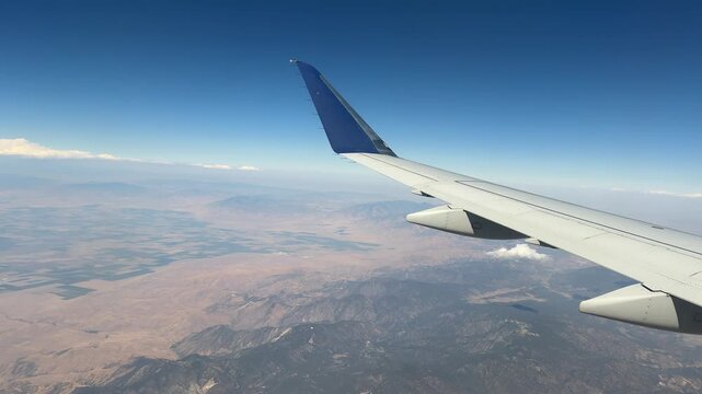 The San Joaquin Valle is the southern half of California's Central Valley. Tehachapi Mountains and  San Emigdio Mountains. The photo were taken on a flight from San Jose to Los Angeles. 
