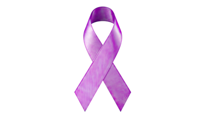 Purple Ribbon Awareness Symbol