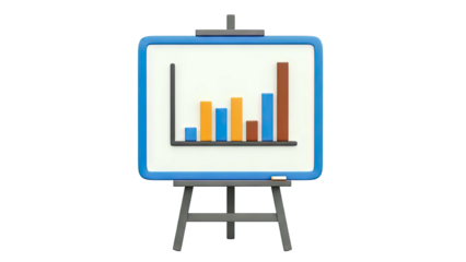 3D Bar Chart on Easel