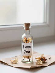 essential oil with flowers