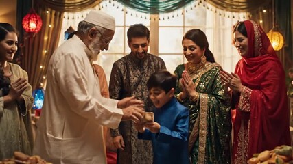 Eid Mubarak Family Celebration: Generational Love and Festive Joy