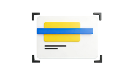 Abstract Icon with Geometric Shapes