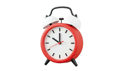 Red Twin Bell Alarm Clock