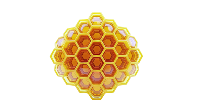 Abstract Honeycomb Structure - Powered by Adobe