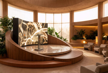 Circular Futuristic Living Room