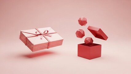 Floating Gift Envelopes and Exploding Geometric Shapes from a Box