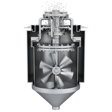 Industrial mixer agitator mechanism