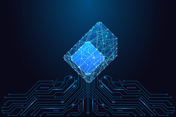 Digital SIM Card Tech. Mobile Connectivity, Telecom Network. Secure Communication Vector 