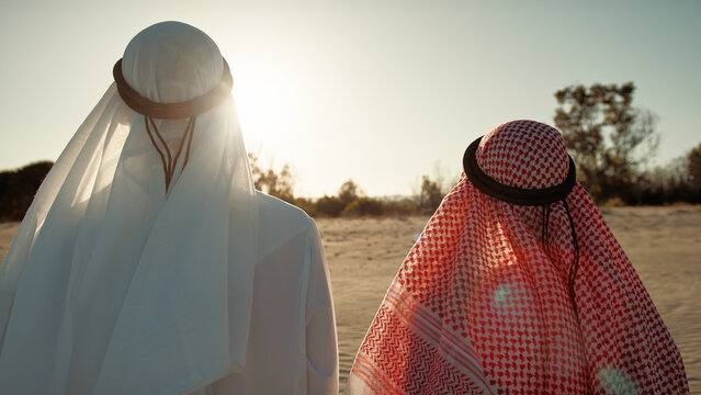 Two Sheiks Looking At The Sun