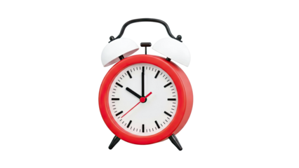 Red Twin Bell Alarm Clock