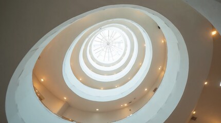 Modern interior design with warm light and soft textures in a cozy space featuring unique architectural details