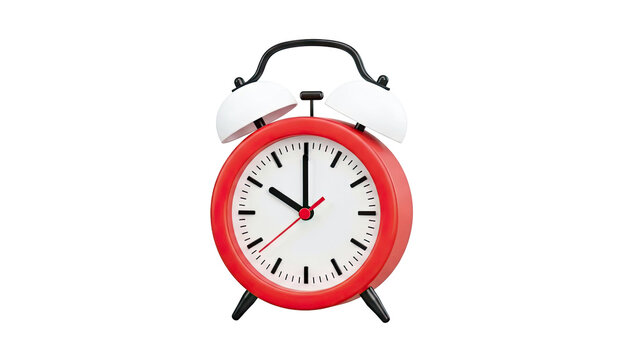 Red Twin Bell Alarm Clock