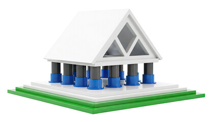 Stylized Bank Building Model