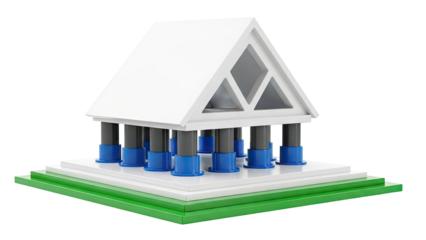 Stylized Bank Building Model