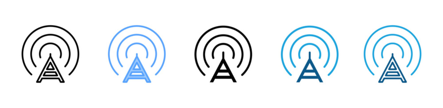 Lte icon set multiple style collection