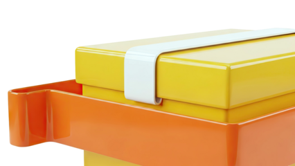 Yellow and Orange Modular Storage Containers