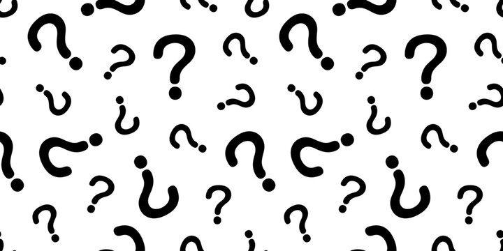 はてなマークのシームレス背景画像。（Seamless background image of question marks.）
