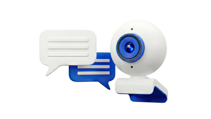 Webcam and Chat Bubbles