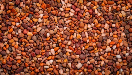 Little Mini Pebbles Texture Orange Brown Natural Background