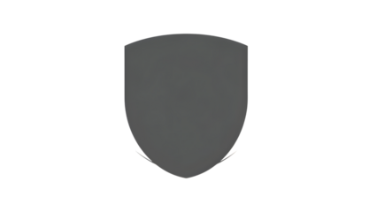 Minimalist Dark Grey Shield Icon On Black Background
