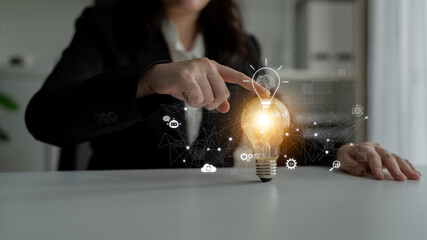 AI innovation with neural network and digital transformation. AI innovation drives automation, powers ideas, AI innovation enhances SEO, and AI innovation enables global connection. Latch