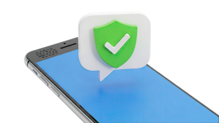 Smartphone with Security Shield Notification