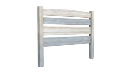 Wooden Headboard with Horizontal Slats