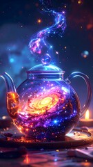 Galactic Teapot Digital Art