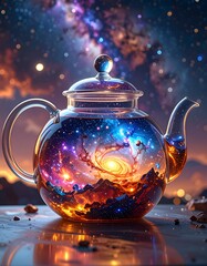 Galactic Teapot Digital Art
