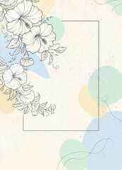 vintage background with flowers