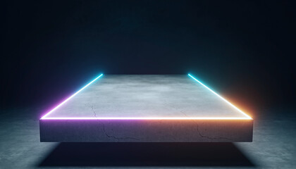 A sleek matte black sphere slightly embedded in a white floor with soft shadow, showcasing impossible physics in a surreal scene.jpg