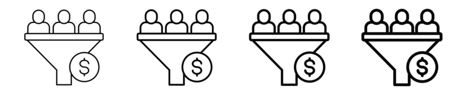 Lead Generation  Icon Set Different Style Collection