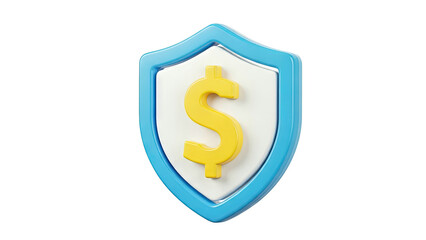 Obraz premium Dollar Sign Shield Icon