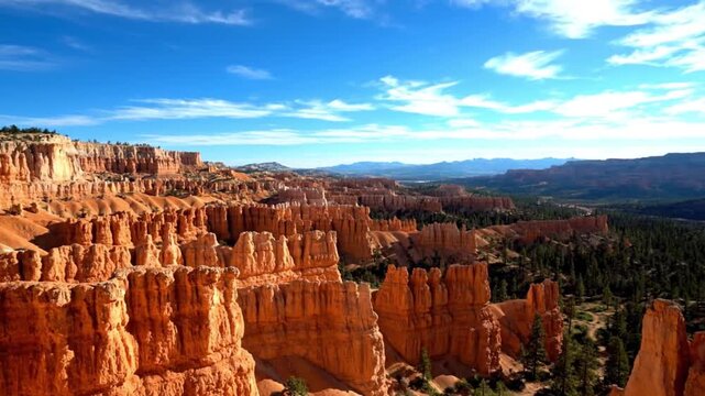 Bryce Canyon hoodoos under blue sky