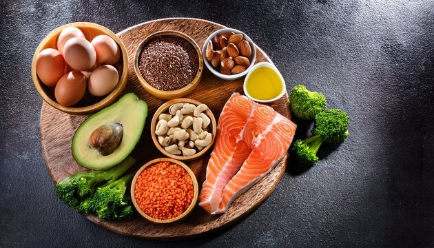 healthy food ingredients for omega 3 and balanced diet