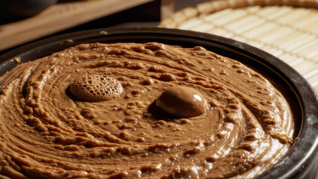Traditional Handmade Chinese Peanut Candy Process in Detail Close Up