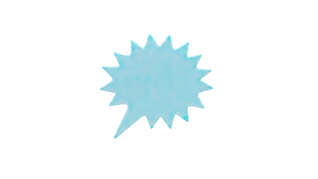 Blue Starburst Speech Bubble - Powered by Adobe
