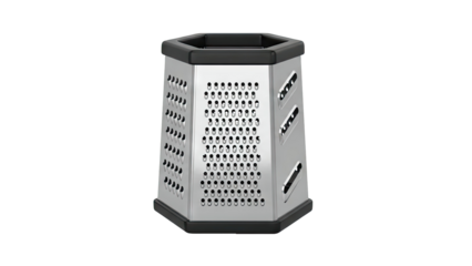 Hexagonal Box Grater with Black Handle
