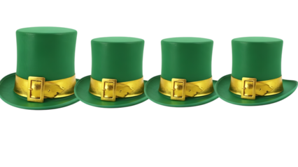 St patrick's day hat png isolated on transparent background