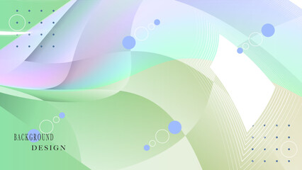 Stylish elegant colorful geometric banner template