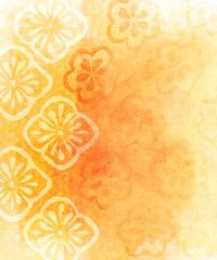 Hand-Painted Floral Watercolor Background &ndash; Soft Layered Flower Illustration