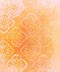 Hand-Painted Floral Watercolor Background &ndash; Soft Layered Flower Illustration